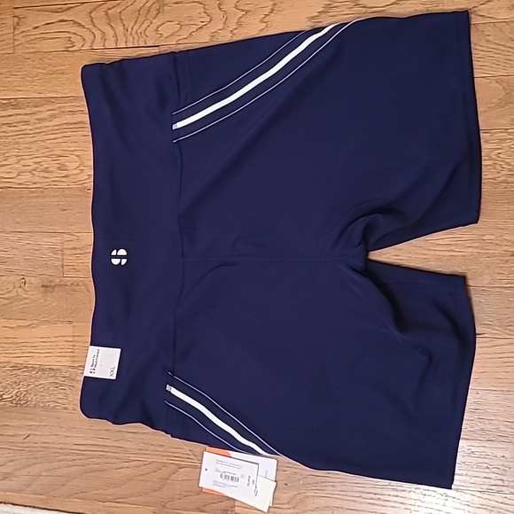 SPORTS ILLUSTRATED WOMEN'S PLUS SIZE BLUE BIKE SHORTS ELASTIC WAISTBAND SIZE XXL - Picture 2 of 14